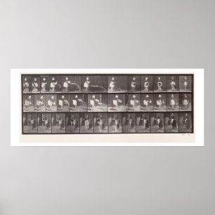 Das Mädchen, das einen Eimer Wasser wirft, Poster