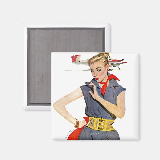Das Mädchen, das Flugzeuge gestohlen hat Magnet (Vorderseite/Rückseite)