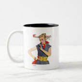 Das Mädchen, das Flugzeuge gestohlen hat Zweifarbige Tasse (Links)