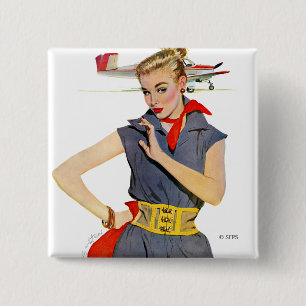 Das Mädchen, das Flugzeuge stahl Button