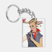 Das Mädchen, das Flugzeuge stahl Schlüsselanhänger (Vorderseite links)