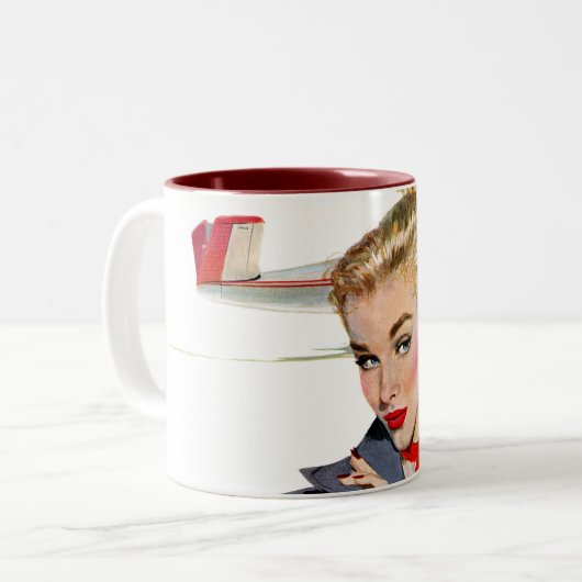 Das Mädchen, das Flugzeuge stahl Zweifarbige Tasse (Vorderseite Links)