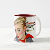 Das Mädchen, das Flugzeuge stahl Zweifarbige Tasse (VorderseiteRechts)