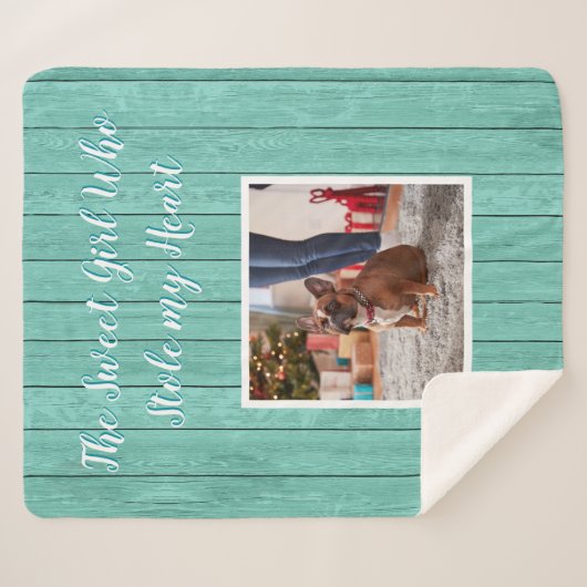 Das Mädchen, das mir das Foto des Herzens gestohle Sherpadecke (Vorderseite (Horizontal))