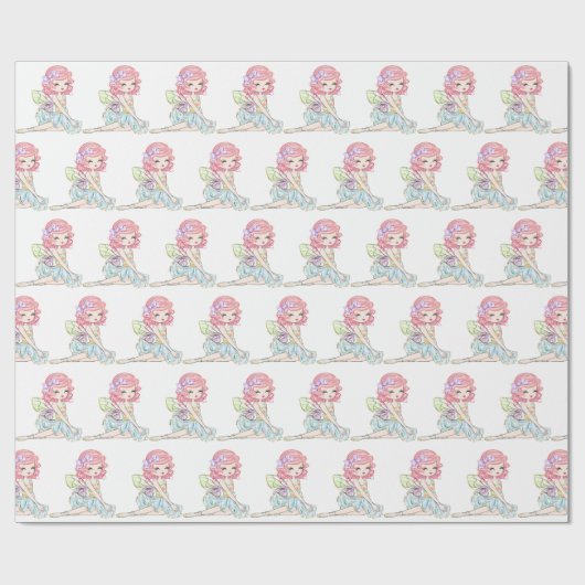 Das Mädchen der Fairy Geschenkpapier (Flach)