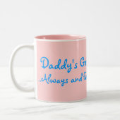 Das Mädchen des Vatis Zweifarbige Tasse (Links)