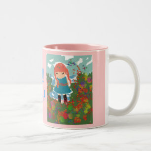 Das Mädchen des Vatis Zweifarbige Tasse