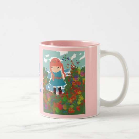 Das Mädchen des Vatis Zweifarbige Tasse (Rechts)