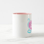 Das Mädchen des Vatis Zweifarbige Tasse (Mittel)