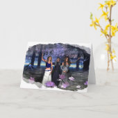 Das Mädchen, die Mutter und die alte Frau Karte (Gelbe Blume)