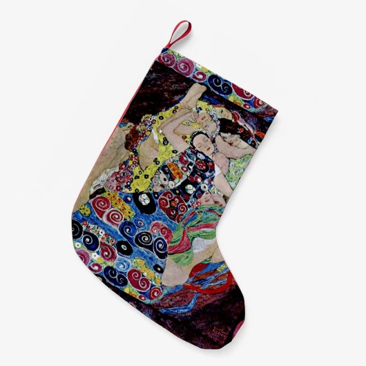 Das Mädchen durch Gustav Klimt, Kunst nouveau, Kleiner Weihnachtsstrumpf (Vorderansicht (hängend))