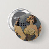 Das Mädchen-Duschen-Bevorzugung der Braut Button (Vorne & Hinten)