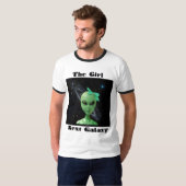 Das Mädchen-folgende Galaxie-T-Shirt T-Shirt (Vorne ganz)