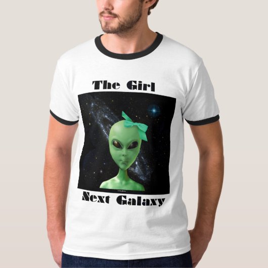 Das Mädchen-folgende Galaxie-T-Shirt T-Shirt (Vorderseite)
