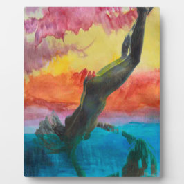 Das Mädchen Fotoplatte