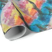 Das Mädchen Geschenkpapier (Rolleneckpunkt)