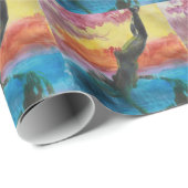 Das Mädchen Geschenkpapier (Rolleneckpunkt)