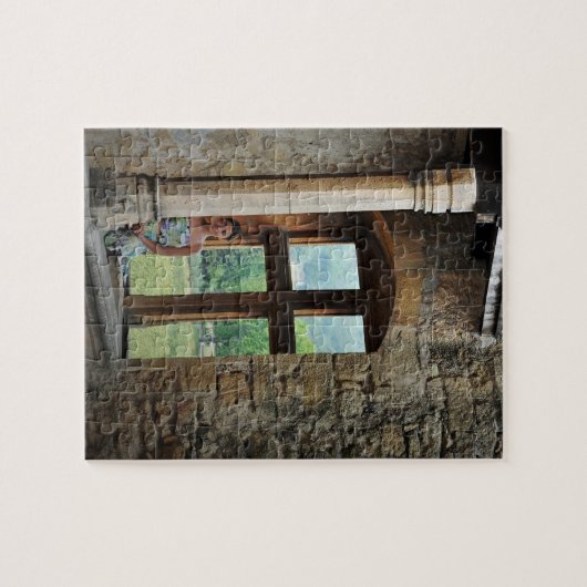 Das Mädchen im Fenster Puzzle (Horizontal)