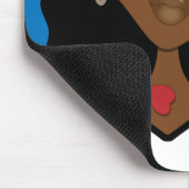 Das Mädchen im Hut Mousepad (Ecke)