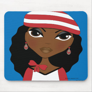 Das Mädchen im Hut Mousepad
