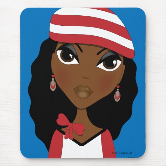 Das Mädchen im Hut Mousepad (Vorne)
