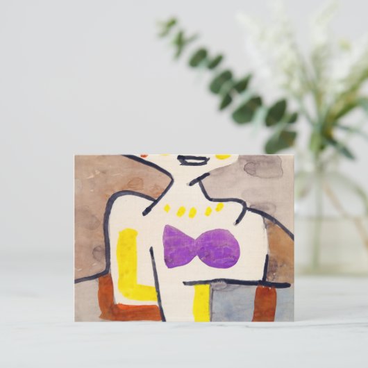 Das Mädchen im Norden, 1939 von Paul Klee Postkarte (Stehend Vorderseite)