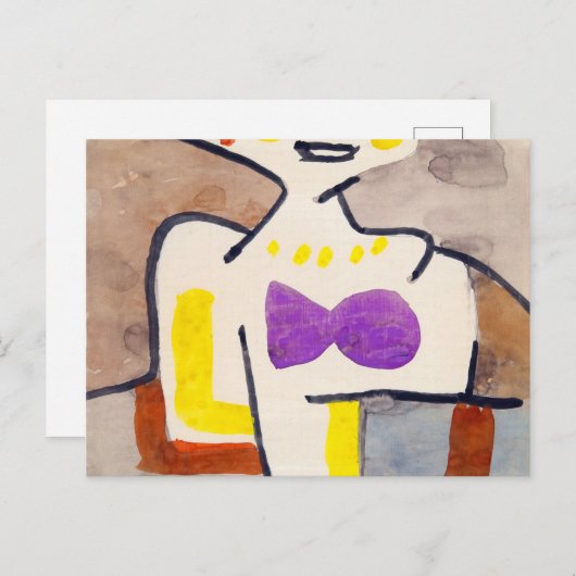 Das Mädchen im Norden, 1939 von Paul Klee Postkarte (Vorne/Hinten)