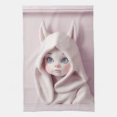 „Das Mädchen im Zaubermantel“ Geschirrtuch (Vertikal)