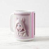 „Das Mädchen im Zaubermantel“ Kaffeetasse (Vorderseite Links)