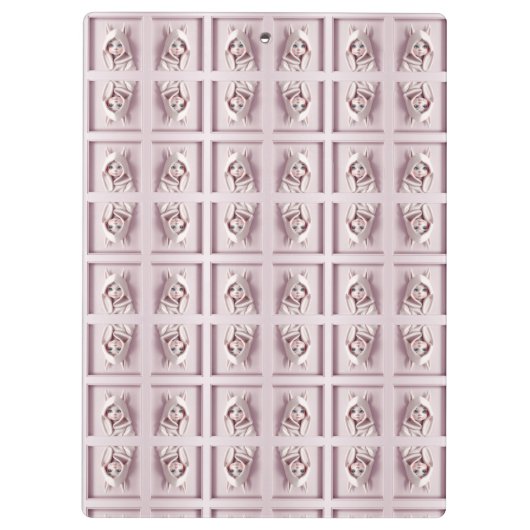 „Das Mädchen im Zaubermantel“ Klemmbrett (Rückseite)