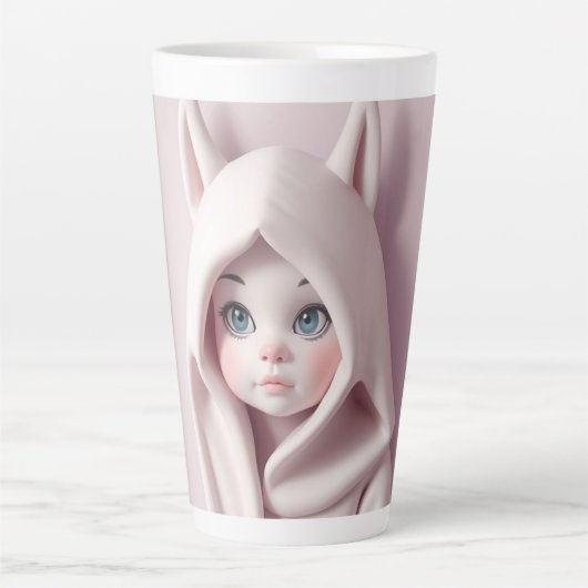 „Das Mädchen im Zaubermantel“ Milchtasse (Vorderseite)