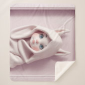 „Das Mädchen im Zaubermantel“ Sherpadecke (Vorderseite)