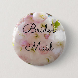 Das Mädchen-Knöpfe der Braut fertigen Button