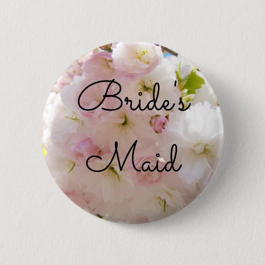 Das Mädchen-Knöpfe der Braut fertigen Button (Vorderseite)