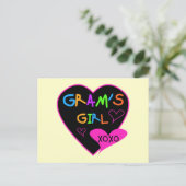 Das Mädchen-kundenspezifische T - Shirts des Postkarte (Stehend Vorderseite)