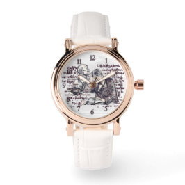 Das Mädchen liest ein Buch Armbanduhr