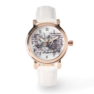 Das Mädchen liest ein Buch Armbanduhr