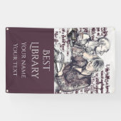 Das Mädchen liest ein Buch Banner (Horizontal)