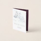 Das Mädchen liest ein Buch Folienkarte (Vorderseite)