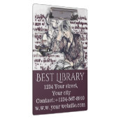 Das Mädchen liest ein Buch Klemmbrett (Rechts)