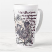 Das Mädchen liest ein Buch Milchtasse (Rechte Ecke)