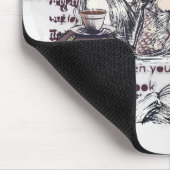 Das Mädchen liest ein Buch Mousepad (Ecke)