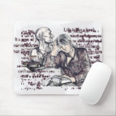 Das Mädchen liest ein Buch Mousepad (Mit Mouse)
