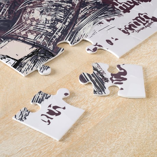 Das Mädchen liest ein Buch Puzzle (Seite)