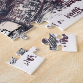 Das Mädchen liest ein Buch Puzzle (Seite)