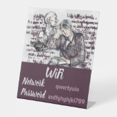 Das Mädchen liest ein Buch Sockelschild (Vorderseite)