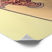 Das Mädchen mit Cyber-Tattoos Poster (Ecke)