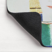 Das Mädchen mit dem Hut Mousepad (Ecke)