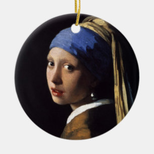 Das Mädchen mit dem Perlenohrring Keramikornament