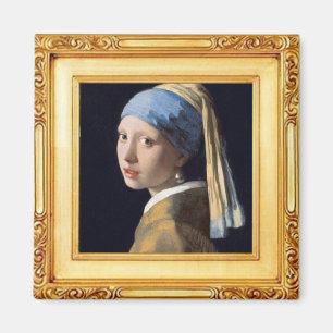 Das Mädchen mit dem Perlenohrring von Vermeer Magnet
